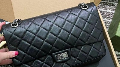#검수사진 지존샵 샤넬 빈티지 2.55 라지 플랩백 은장 SIZE 28cm