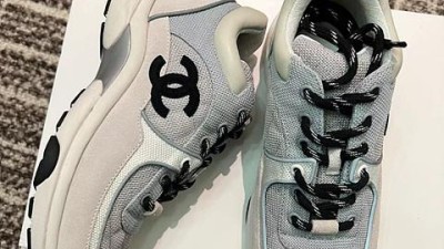 #검수사진 폭스샵 샤넬 CC 로고 퀄팅 패브릭 테니스 스니커즈 G38299