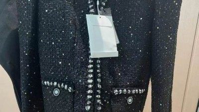 #타지아샵 샤넬 글리터 트위드 자켓 블랙 P72409 검수사진✔ ☆☆☆☆☆