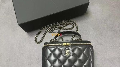 샤넬 CHANEL 탑핸들 베니티백 램스킨 블랙 금장 AP2199 검수사진 ☆☆☆☆☆ #vvip공장