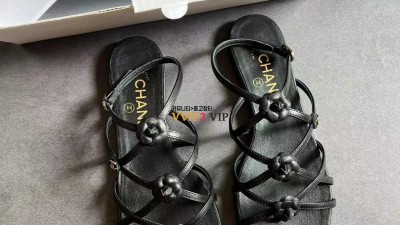 샤넬 CHANEL 23C 미니 카멜리아 스트랩 샌들 (2컬러) SIZE 35~39 검수사진 ☆☆☆☆☆