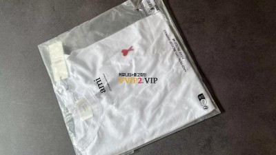 24SS 아미 AMI 하트 로고 남여공용 반팔 티셔츠 블랙 화이트 SIZE XS S M L XL 검수사진 ☆☆☆☆☆ #vvip공장