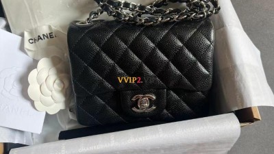 샤넬 CHANEL 쁘띠삭 플랩백 캐비어 블랙 은장 A35200 SIZE 17cm 검수사진 ☆☆☆☆☆ #지존샵