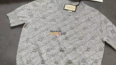 구찌 GUCCI 더블G 캐시미어 니트반팔 SIZE S M L 검수사진 ☆☆☆☆☆ #타지아