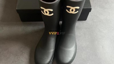 샤넬 CHANEL 러버 레인부츠 샤넬 하이부츠 G39620 검수사진 ☆☆☆☆☆