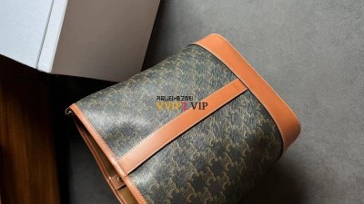 셀린느 CELINE 트리오페 캔버스 버킷백 미듐 191132CAS 04LU 검수사진 #티무역