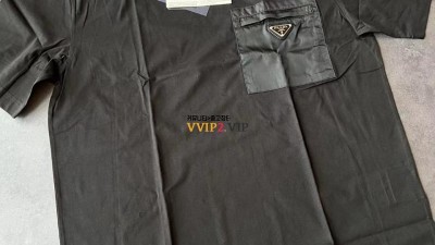 프라다 PRADA 삼각로고 포켓 반팔티셔츠  [사이즈] S M L XL XXL # 100% 면 검수사진