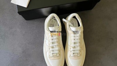 샤넬 CHANEL 24SS 크루즈컬렉션 CC 투톤 캔버스 테니스 스니커즈 G45352 SIZE 35~40 검수사진 #폭스샵