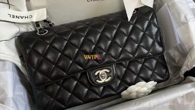 샤넬 CHANEL 클래식 미듐 캐비어 플랩백 은장 A01112 SIZE 25.5cm 검수사진 #187지존샵