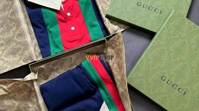 구찌 GUCCI 키즈 더블 G 자수 반팔 폴로 셔츠 + 팬츠 반바지 SIZE 100~170cm @ 면 100% ☆☆☆☆☆ #폭스샵