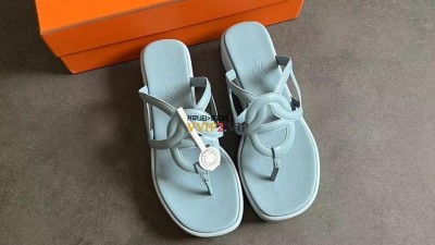 에르메스 HERMES 23SS 여성 샌들 Gipsy 집시 나파 통굽 쪼리 샌달 워터그린 검수사진 ☆☆☆☆☆