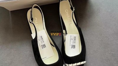 샤넬 CHANEL 23P CC로고 체인 스웨이드 슬링백 (2컬러) G39643 [사이즈] 35~40 @ 굽 4.3cm 검수사진