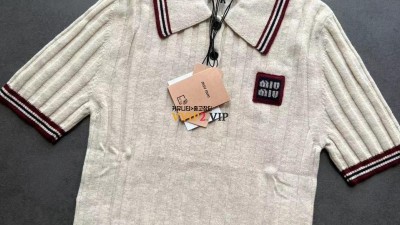 MIU MIU 미우미우 캐시미어 니트 폴로 셔츠 니트반팔 MML878 SIZE 38 40 42 검수사진 ☆☆☆☆