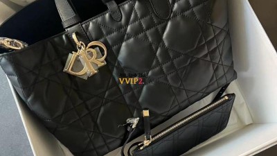 디올 뚜주흐 뚜주흐백 미디엄 블랙 / DIOR TOUJOURS MEDIUM BLACK [M2821OSHJ] 검수사진 #여왕샵