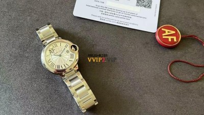 까르띠에 Cartier 발롱블루 33MM + 쿼츠무브먼트 W6920084 검수사진 #AF팩토리