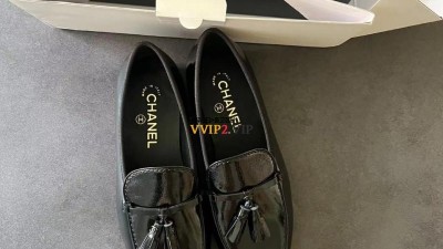 샤넬 CHANEL 24C 태슬 로고 로퍼 모카신 블랙/화이트 G45405 [사이즈] 35~40 검수사진 #차차샵
