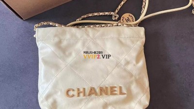 샤넬 CHANEL 22백 투투백 미니 금장 옐로우 AS3980 검수사진 #지존샵