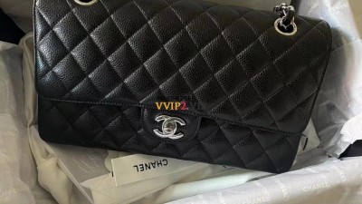 샤넬 CHANEL 클래식 미듐 캐비어 플랩백 은장 A01112 SIZE 25.5cm 검수사진 #187지존샵