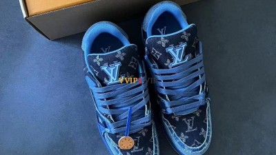루이비통 LOUIS VUITTON LV 모노그램 데님 트레이너 남여공용 스니커즈 3컬러 [사이즈] 여성 35~41 / 남성 38~45 검수사진 #차차샵