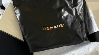 샤넬 CHANEL 22백 투투백 블랙 금장 미듐 AS3261 39x42x8cm 검수사진 #지존샵