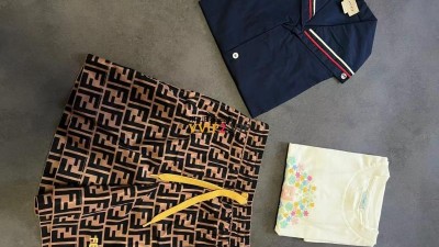 펜디 FENDI 키즈 FF로고 자수 포켓 드로우스트링 비치 반바지 [사이즈] 100~170cm 검수사진 #폭스샵