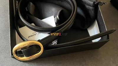 생로랑 SAINT LAURENT 세인트 슬림 크록 벨트 Saint Thin Croc Belt Ld42 740329 Fondente SIZE 75 80 85 @ 너비 1.5cm + 소가죽 검수사진 #vvip공장
