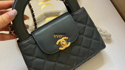 샤넬 23FW 켈리백 스몰 레더 램스킨블루/금장 AS4416 검수사진 #vvip공장