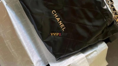 샤넬 CHANEL 22백 투투백 블랙 금장 미듐 AS3261 39x42x8cm 검수사진 #지존샵