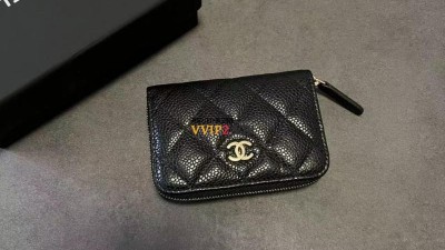 샤넬 CHANEL 클래식 지퍼돌이 동전지갑 카드지갑 블랙 캐비어 금장 AP0216 검수사진 #vvip공장