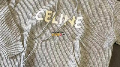 셀린느 CELINE 골지 울 후디 셀린 후드티 그레이 2A85W423P 검수사진