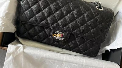 샤넬 CHANEL 클래식 미듐 캐비어 플랩백 은장 A01112 SIZE 25.5cm 검수사진 #187지존샵
