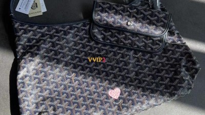고야드 GOYARD 보헴 마카쥬 호보백 네이비 버킷백 쇼퍼백 숄더백 검수사진 #vvip공장