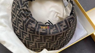 펜디 FF 브라운 캔버스 바이저 햇 썬캡 FXQ912AKO7F0VAT 검수사진 #Boxini