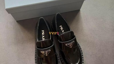 프라다 PRADA 브러시드 가죽 로퍼 블랙 1D246M SIZE 35~40 검수사진 #폭스샵