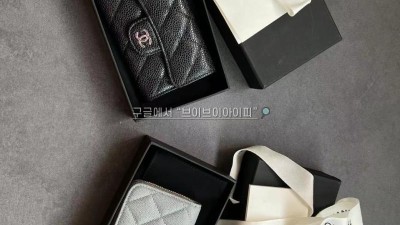 샤넬 CHANEL 클래식 카드지갑 슬롯/똑딱이 클똑 캐비어 은장 AP0214 검수사진 #187지존샵