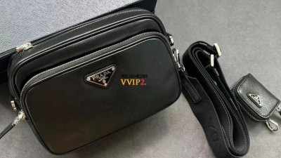 프라다 PRADA 사피아노 레더 숄더백 마블 그레이 2VH170-9Z2-F03HH 검수사진 #차이싱