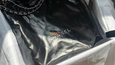 샤넬 CHANEL 22백 투투백 블랙 은장 미듐 AS3261 [사이즈] 39x42x8cm 검수사진 #지존샵