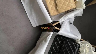 샤넬 CHANEL 클래식 라지 베이지 금장 캐비어 A58600 아웃스티치 [사이즈] 30cm 검수사진 #지존샵
