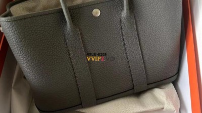 눈물자국 안좋아하셔서 노멀 제작 물품 !!! 에르메스 주문시 눈물자국 꼭 말씀해주세요 ^^  에르메스 HERMES 가든파티 30 네곤다 그리 메이어 НО51568CKОL 검수사진 #vvip공장