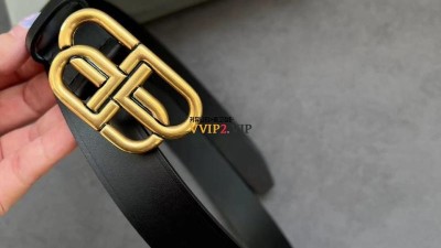발렌시아가 BALENCIAGA BB 여성용 벨트 블랙 2.5cm [사이즈] 75 80 85 90 검수사진 #vvip공장