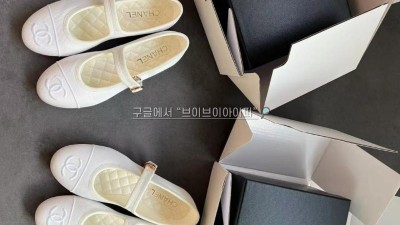 샤넬 24SS 코튼 실크 메리제인 플랫슈즈 화이트 G45503 [사이즈] 35~40 검수사진 #폭스샵