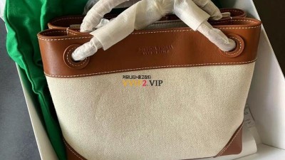 보테가베네타 스몰 안디아모 캔버스 토트백 791594V42E19802 검수사진 #비비샵