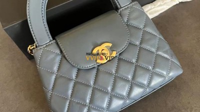 샤넬 23FW 켈리백 스몰 레더 램스킨블루/금장 AS4416 검수사진 #vvip공장