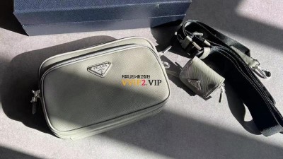 프라다 PRADA 사피아노 레더 숄더백 마블 그레이 2VH170-9Z2-F03HH 검수사진