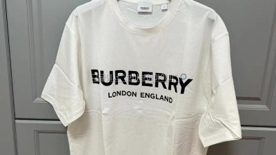 버버리 BURBERRY 로고 프린트 코튼 반팔티셔츠 검수사진