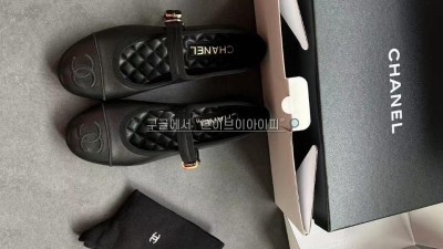 샤넬 24SS 코튼 실크 메리제인 플랫슈즈 블랙 G45503 [사이즈] 35~40 검수사진 #폭스샵