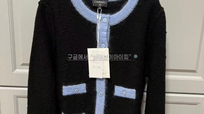 샤넬 24FW CC 버튼 가디건 블랙 P77842 [사이즈] 36 38 40 검수사진 #타지아
