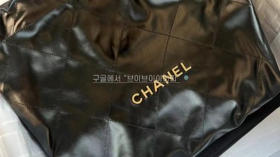 샤넬 CHANEL 22백 투투백 블랙 금장 미듐 AS3261 39x42x8cm 검수사진 #지존샵