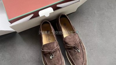로로 피아나 썸머 참 워크 스웨이드 카프스킨 초콜릿 로퍼 Loro Piana Summer Charms Walk Suede Cho 검수사진 #폭스샵