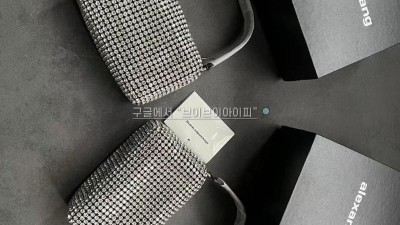 알렉산더왕 에어리스 미디엄 크리스탈 라인스톤 토트백 2019P0813J 100 WHITE 검수사진 #vvip공장